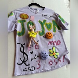 NWT Salt Colorful 3D Graphic Short Sleeve Tee. Size S, M, L.